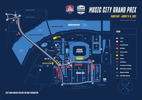 Map of Musical City Grand Prix